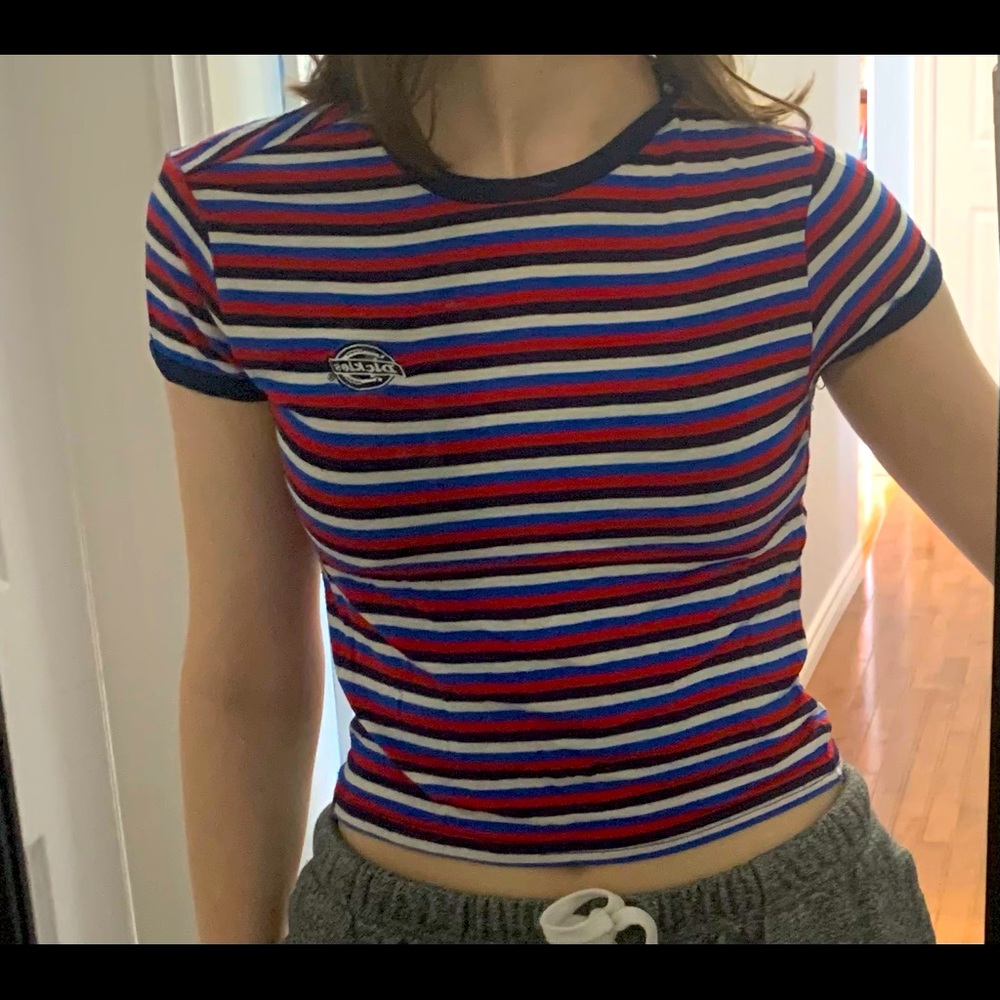 Dickies Striped Crop Top